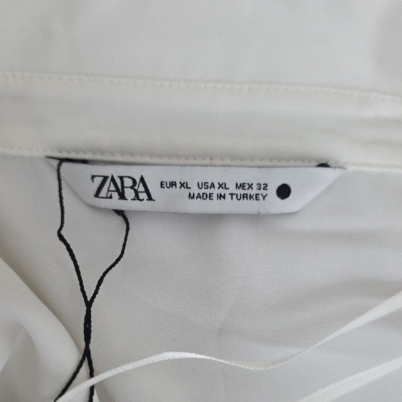 Zara Cream Button Down Shirt - Picture 7 of 8